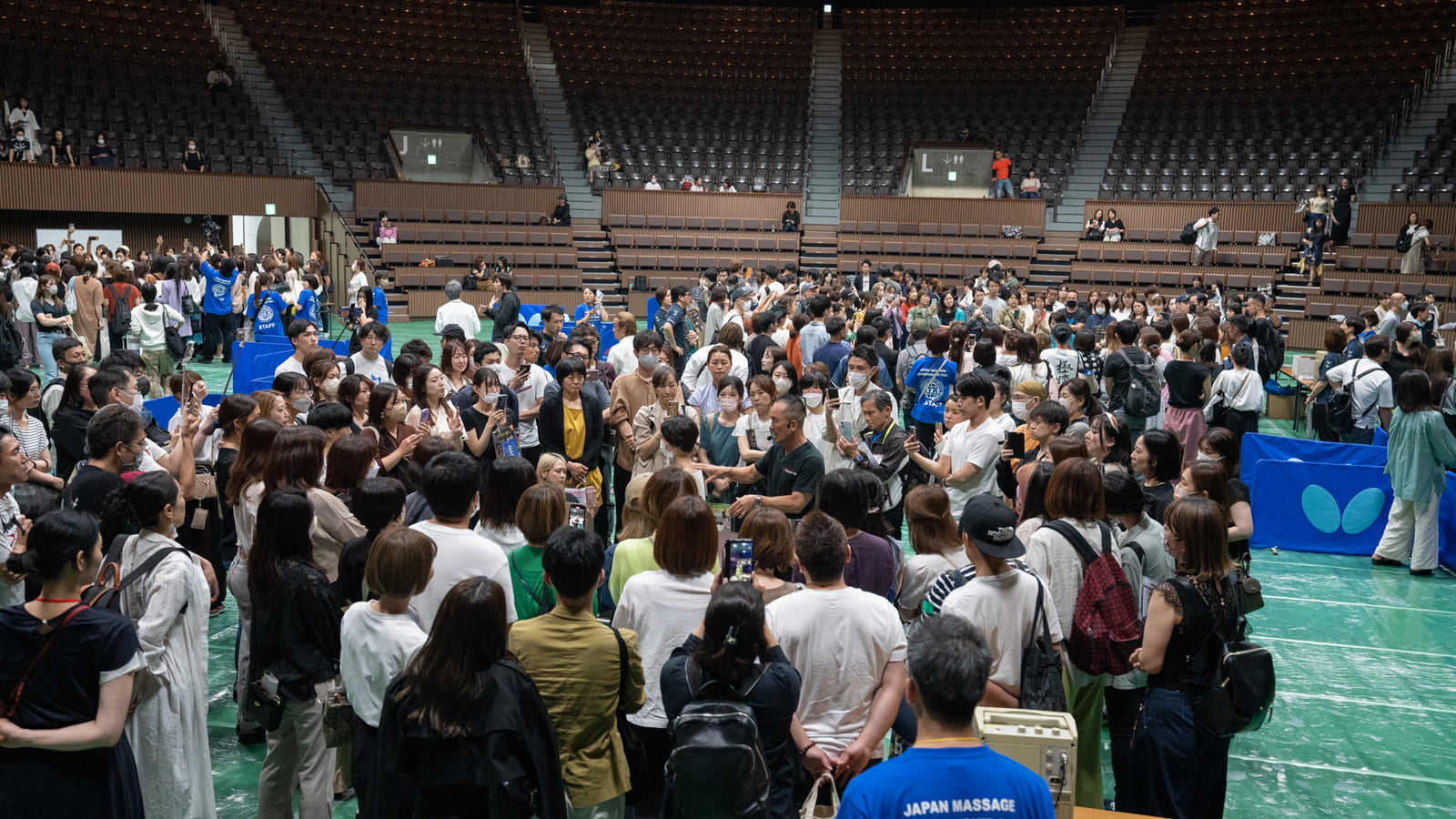 JMC 2023 participants filling Yoyogi National Gymnasium